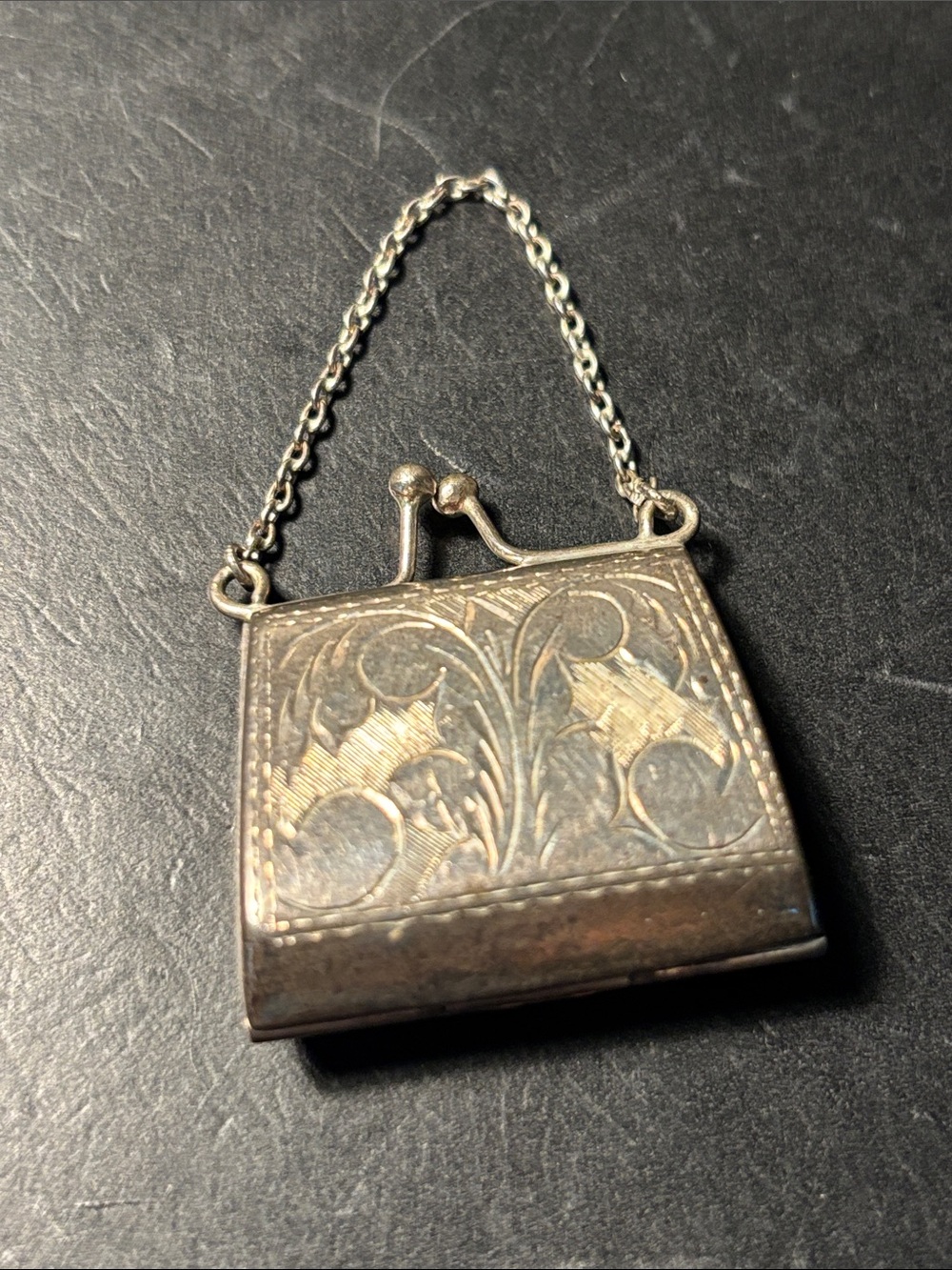Sterling Silver purse pendant/charm - Picture 2 of 4